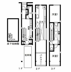 さいたま市中央区上落合4丁目戸建の物件間取画像